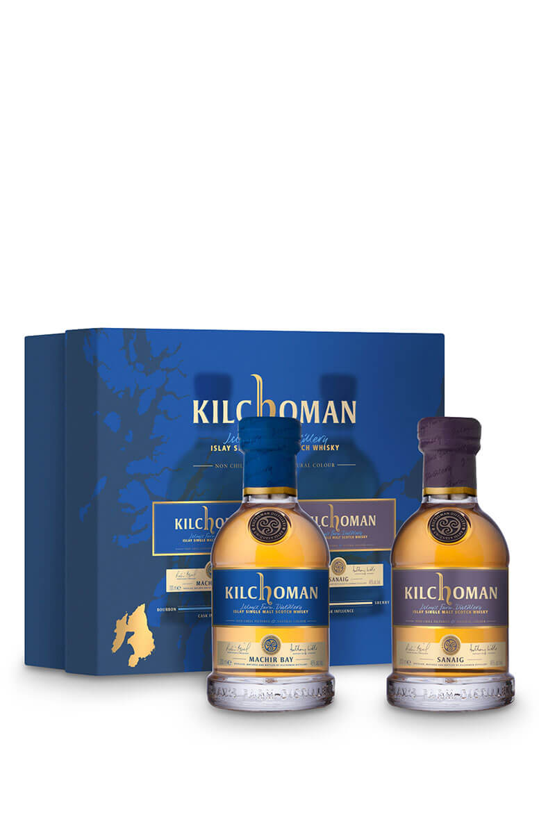 Kilchoman Machir Bay & Sanaig 2x20cl Gift Pack